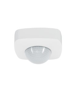 Sensor de movimiento Volteck para techo alcance 20 m - Tecnología de detección expandida para espacios industriales que maximiza cobertura con sensibilidad ajustable para diferentes necesidades (Clave 48172)