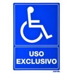 Señal "Uso exclusivo" Surtek SES11
