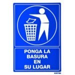 Señal "Ponga la basura en su lugar" Surtek SES15