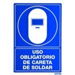 Señal "Uso obligatorio de careta de soldar" Surtek SES17
