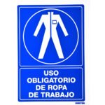 Señal "Uso obligatorio de ropa de trabajo" Surtek SES19