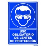 Señal "Uso obligatorio de lentes de protección" Surtek SES20