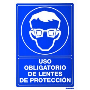 Señal "Uso obligatorio de lentes de protección" Surtek SES20
