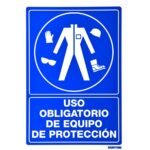 Señal "Uso obligatorio de equipo de protección" Surtek SES21