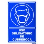 Señal "Uso obligatorio de cubre bocas" Surtek SES22