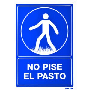 Señal "No pise el pasto" Surtek SES23