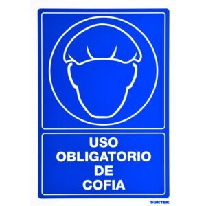 Señal "Uso obligatorio de cofia" Surtek SES25
