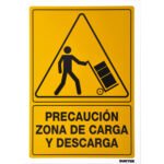 Señal "Precaución zona de carga y descarga" Surtek SES26