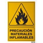 Señal "Precaución materiales inflamables" Surtek SES28