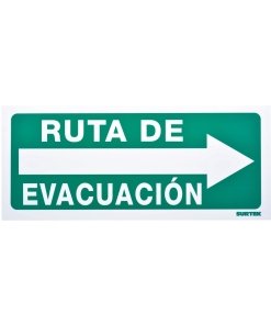 Señal "Ruta de evacuación" derecha Surtek SES4