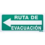 Señal "Ruta de evacuación" izquierda Surtek SES5