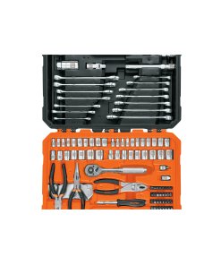 Juego Truper Profesional de 119 Herramientas 1/4" y 3/8" Mixtas - Tecnología de Reparación Completa para Mecánico que Maximiza tus Capacidades de Servicio Automotriz (Clave 17090)