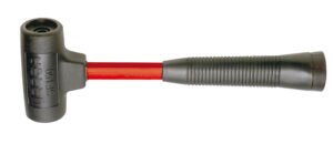Juego de mazo de golpe seco con mango Rubber grip tapas intercambiables 16 oz, 9 piezas Urrea SF150HK