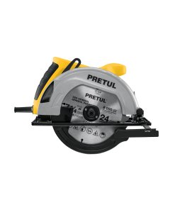 Sierra circular 7-1/4', 1200W, alta potencia para cortes rápidos y precisos, PRETUL clave 27098