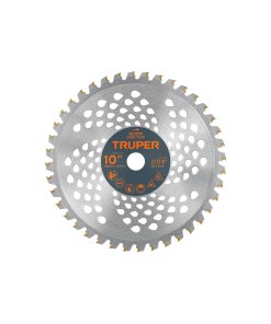 Disco Sierra Truper 10" para Desbrozadoras 40 Dientes - Tecnología de Corte Agrícola para Maleza y Arbustos que Facilita el Mantenimiento de Áreas Verdes con Máxima Eficiencia (Clave 103091)