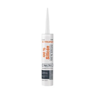 Sellador negro 100% silicón de 280 ml, TRUPER