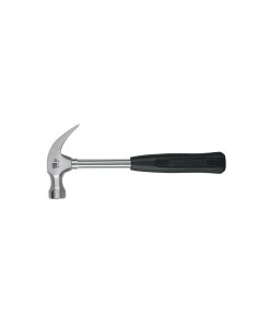 Martillo pulido de 16 oz con uña curva, mango tubular, ideal para trabajos de demolición, PRETUL, clave 22270.