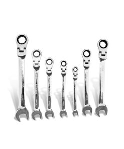 Llaves combinadas con matraca cabeza flexible (set 7 pzas) MIKELS SLCMF-7