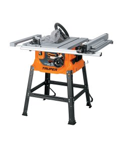 Sierra de Mesa Truper 10" 2-1/2 HP (1900W) con Base - Tecnología de Estabilidad Mejorada para Cortes Rectos y Seguros (Clave 101796)