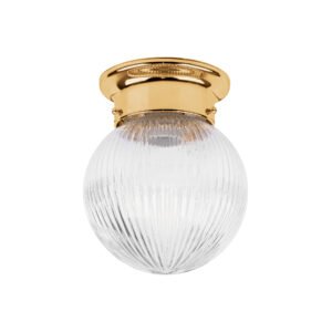 Luminario decorativo 19x16 cm pantalla cristal, sin lámpara