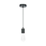 Socket colgante metálico, negro, VOLTECK