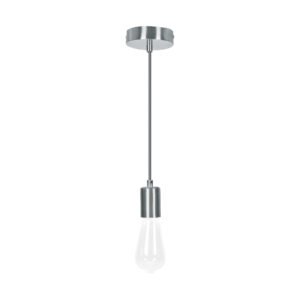 Socket colgante metálico, satín, VOLTECK