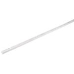Cremallera sencilla blanca para ménsulas planas, 1m, FIERO