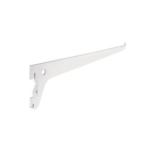 Ménsula plana blanca para cremallera sencilla, 25cm, FIERO