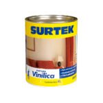 Cubeta de pintura vinílica 4 Lt color blanco Surtek SP20300