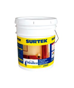 Cubeta de pintura vinílica 19 Lt color marfil Surtek SP20421
