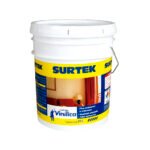 Cubeta de pintura vinílica 19 Lt color amarillo paja Surtek SP20422