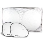 Parasoles SET 3 pzas. Ventanillas: 46 X 36.5 cms & Parabrisas: 162 x 86 cms MIKELS SPS-3