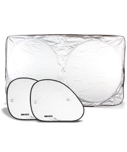 Parasoles SET 3 pzas. Ventanillas: 46 X 36.5 cms & Parabrisas: 162 x 86 cms MIKELS SPS-3