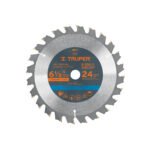 Disco sierra 6-1/2' p/madera, 24 dientes con centro 5/8'