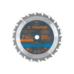 Disco sierra 7- 1/4' para madera, 20 dientes centro 5/8'