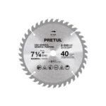 Disco sierra 7-1/4' p/madera, 40 dientes centro 5/8', PRETUL