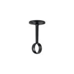 Soporte negro para tubo redondo de closet, HERMEX