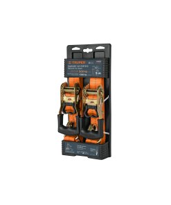 Juego Truper Profesional de 2 Sujetadores con Matraca - Tecnología de Amarre para Cargas de Hasta 1500 kg que Maximiza la Seguridad en Transportes Pesados (Clave 101831)