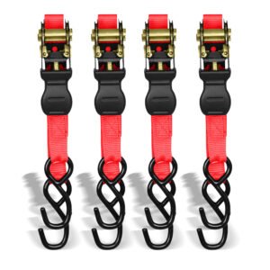 Ganchos tensores con matraca 4 pzas (4.5 mts, 450 kgs) MIKELS T-3M