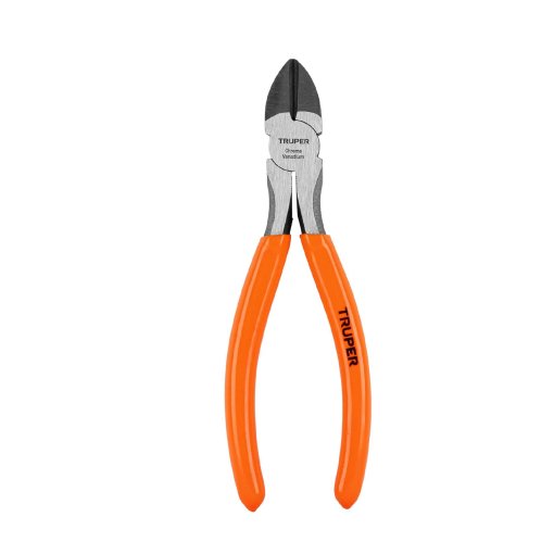 Pinza de corte diagonal 6' mango de PVC, TRUPER