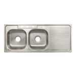Tarja de empotrar 120x50cm doble tina izquierda, FOSET BASIC