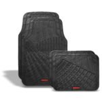 Tapetes para auto de hule, negro de lujo MIKELS TA-1