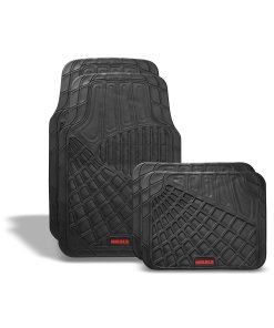 Tapetes para auto de hule, negro de lujo MIKELS TA-1