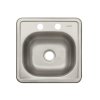 Tarja de Empotrar Sencilla 38x38cm, Alta Calidad y Durabilidad para Cocinas Modernas, Clave 49208, FOSET
