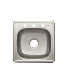 Tarja de Empotrar Sencilla 48x48cm, Estilo Elegante y Funcional para Cocinas, Perfecta para Espacios Compactos, Clave 49209, FOSET