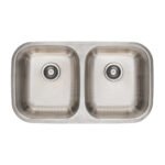 Tarja de submontar 82 x 47 x 23 cm doble tina, FOSET RIVIERA