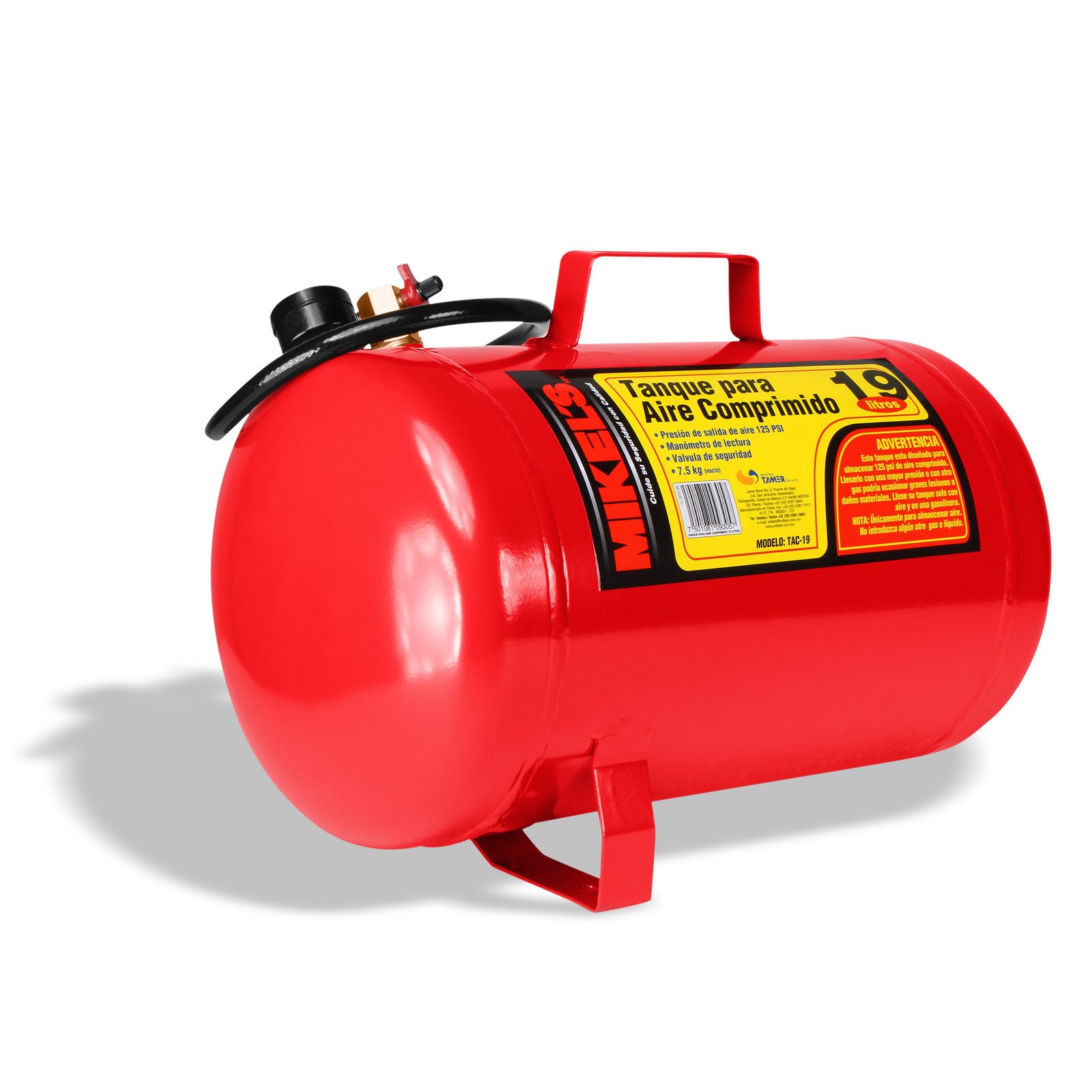 Tanque para aire comprimido (19 lts) MIKELS TAC-19
