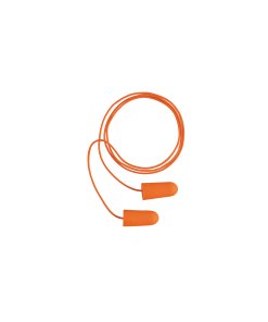 Tapón auditivo Truper desechable de espuma con cordón - Tecnología de protección acústica para ambientes ruidosos que reduce efectivamente la exposición a decibeles dañinos (Clave 14223)