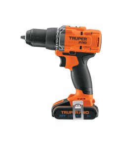 Taladro Truper PRO 1/2" 20V con Batería 2Ah - Tecnología Inalámbrica para Perforación Potente sin Limitaciones de Cable (Clave 103249)