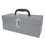 Caja portaherramientas metálica color gris 17" x 6" x 6" Surtek TB12G